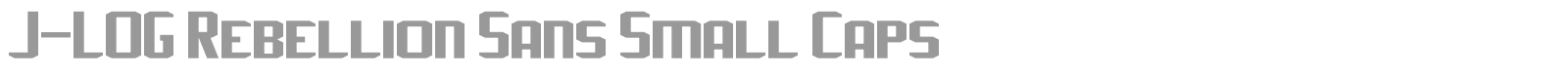 J-LOG Rebellion Sans font preview